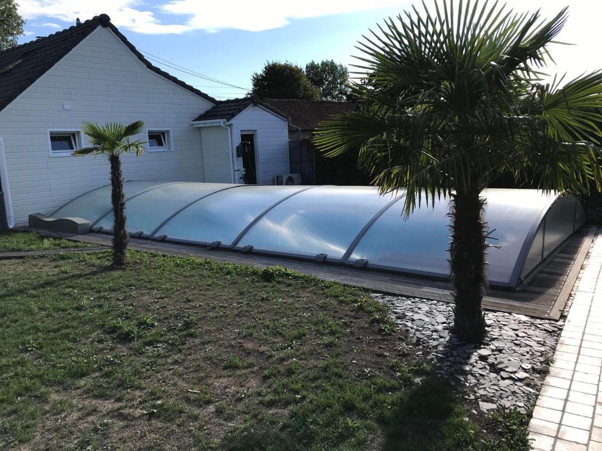 Gite Spa Sauna Piscine Aubin-Saint-Vaast Exteriör bild