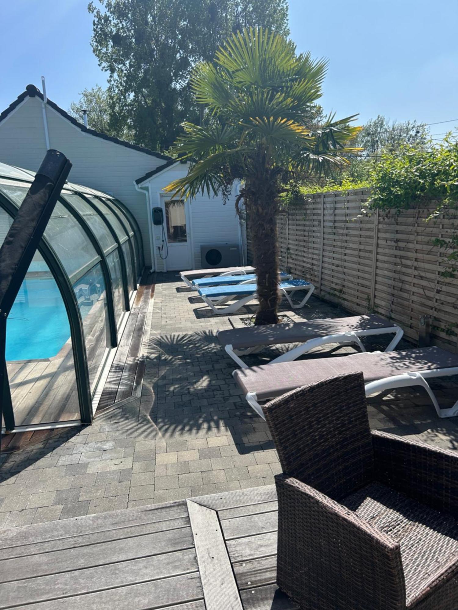 Gite Spa Sauna Piscine Aubin-Saint-Vaast Exteriör bild